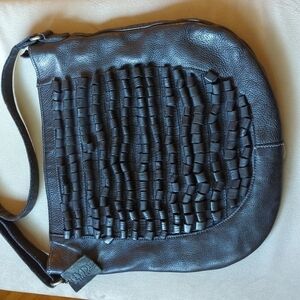 Hyde Collection Leather Boho Chic Crossbody Shoulder Purse Bag Anthropologie